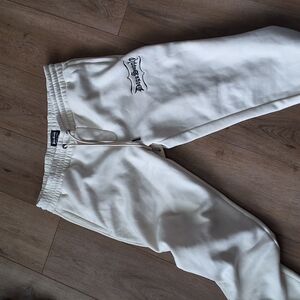 White Sweatpants with Logo